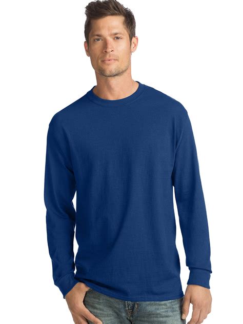 Hanes ComfortSoft Men's Long-Sleeve T-Shirt 4-Pack - Style# O5286 .