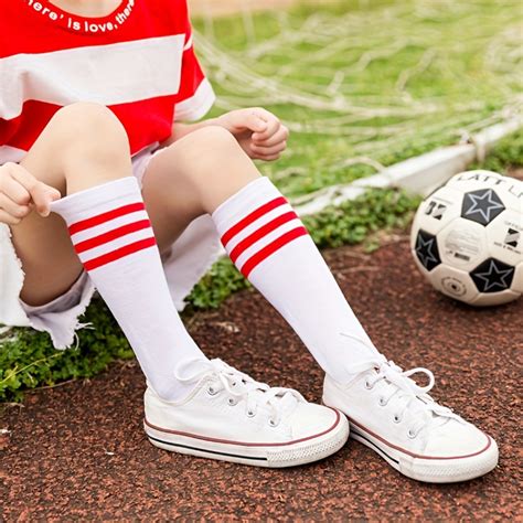 Kids striped knee socks online